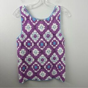 Telluride Crochet Knit Floral Top